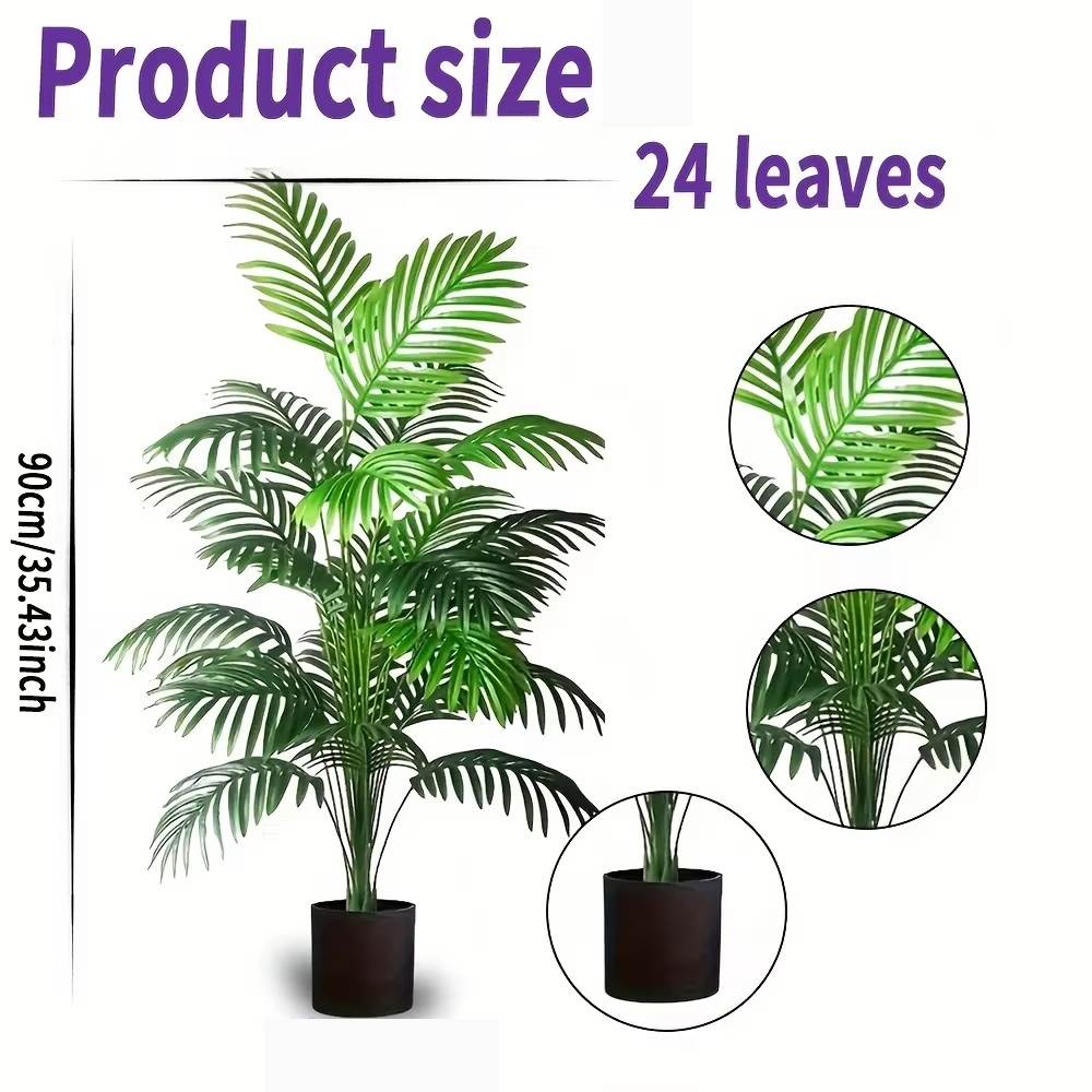 24 Leaves Areca Palm Artificia - огляд і ціна Dracaena Marginata