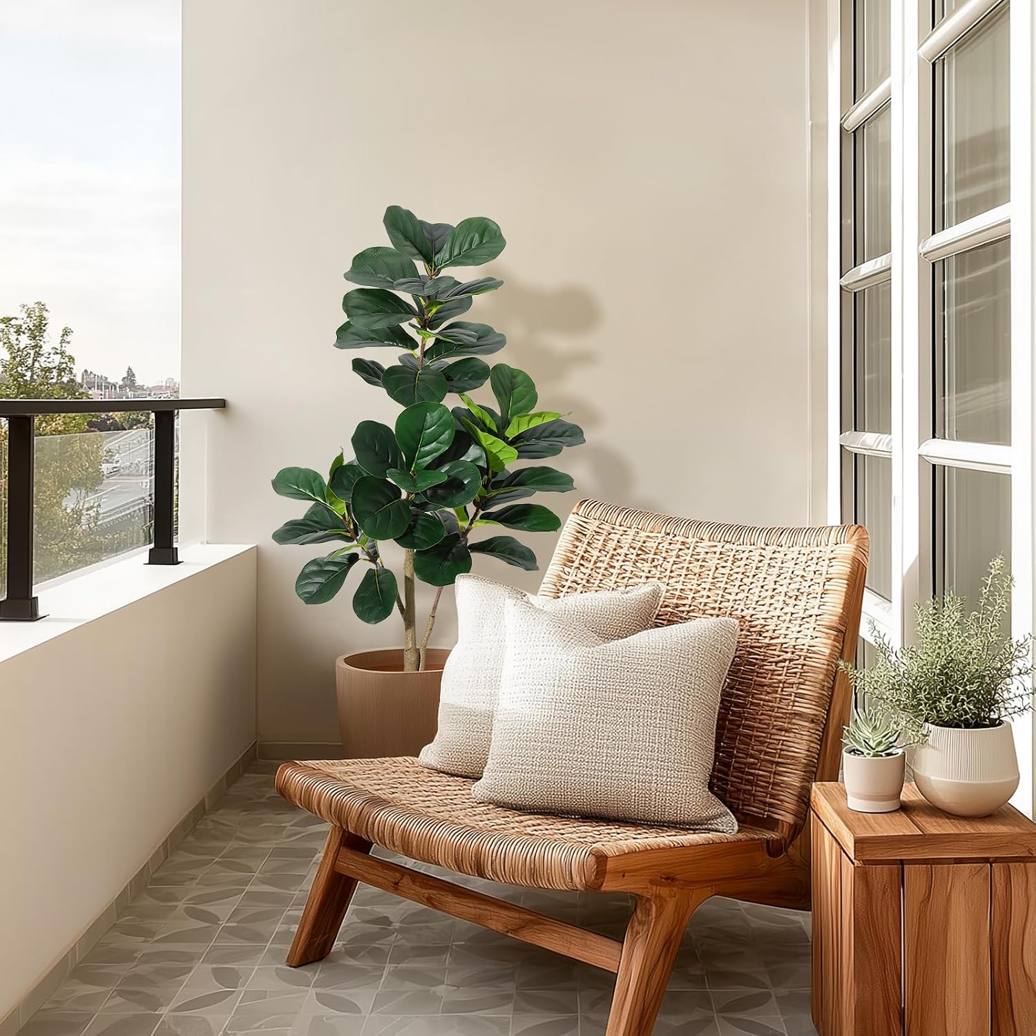 4 ft Fiddle Leaf Fig Tree Arti - огляд і ціна Ficus Lyrata Tree