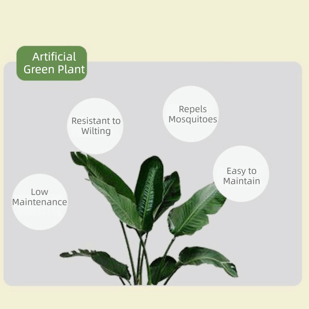 Green Plastic Artificial Ficus - огляд і ціна Dracaena Marginata