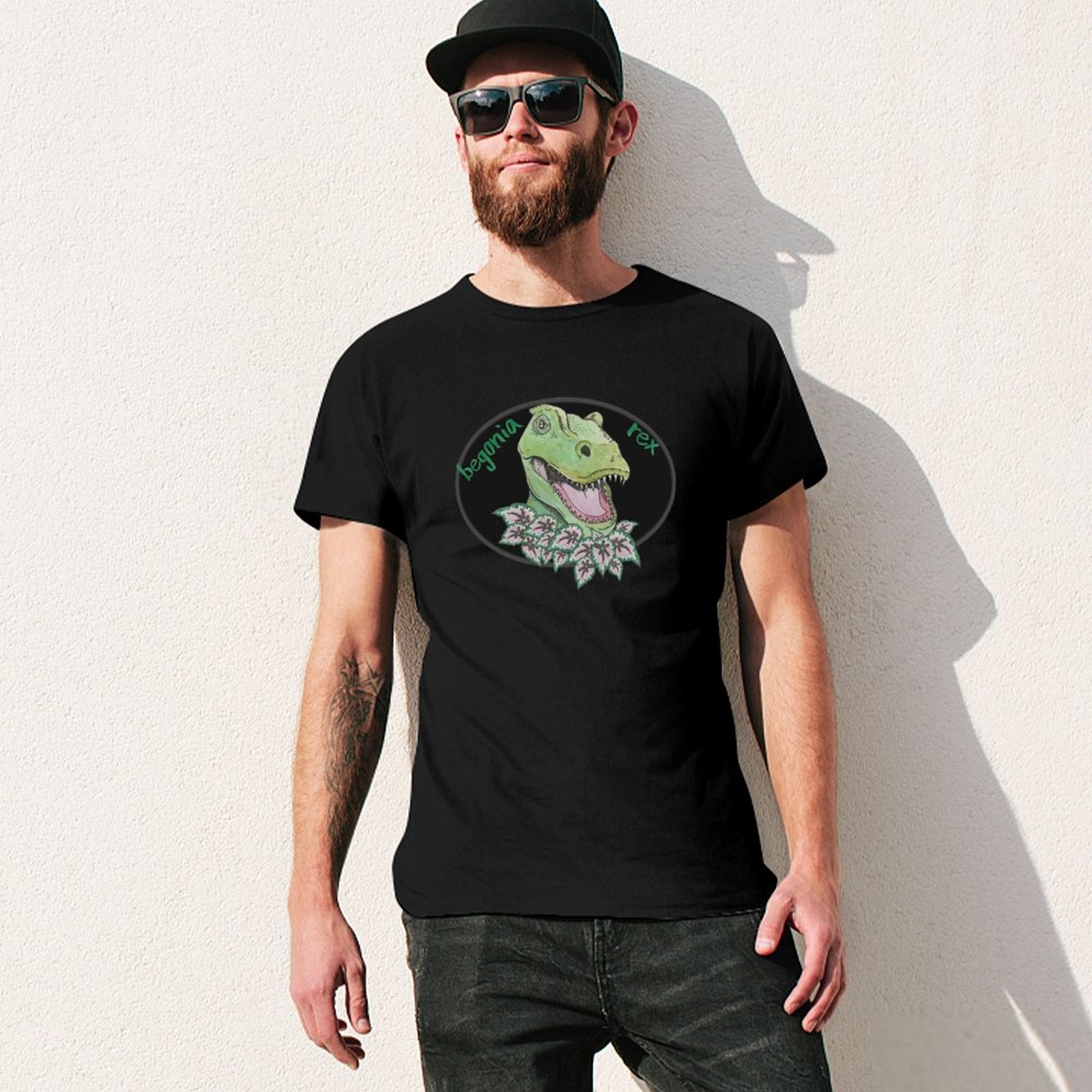 T rex begonia T-Shirt man t sh - огляд і ціна Begonia Rex