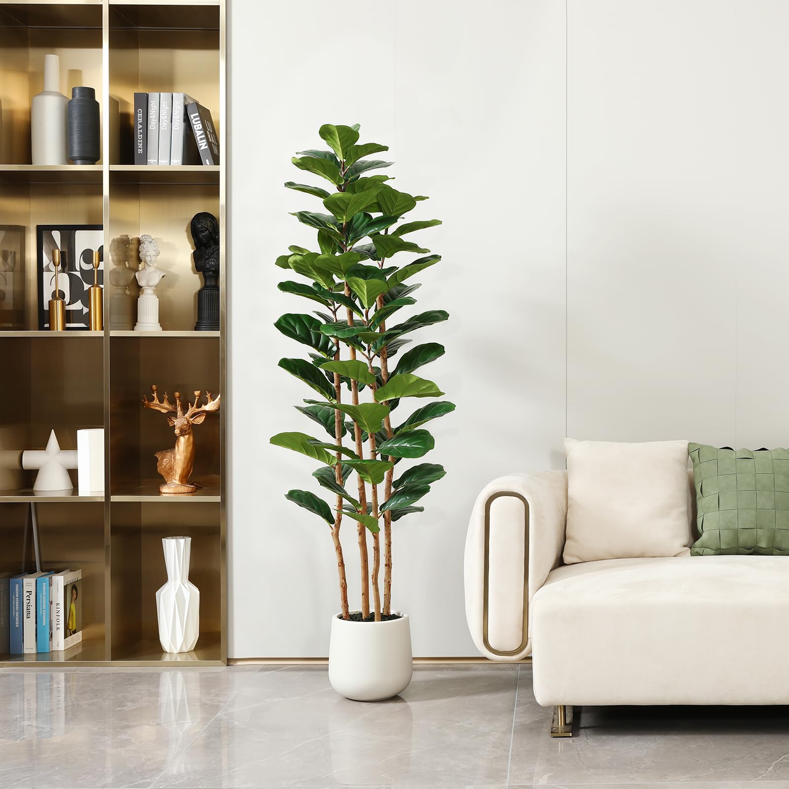 Artificial Fiddle Leaf Fig Tre - огляд і ціна Ficus Lyrata Tree
